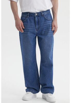 Imagen 1 del producto Jeans Hombre Calce Recto Lavado Azul Oscuro