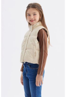 Imagen 2 del producto Parka Niña Efecto Cuero Beige - ll