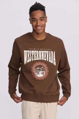 Imagen 2 del producto Polerón Hombre Print Central Chocolate