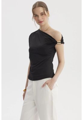 Imagen 2 del producto Polera Mujer Asimétrico Negro - ll