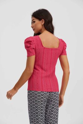 Imagen 2 del producto Polera Mujer Escote Corazón Coral