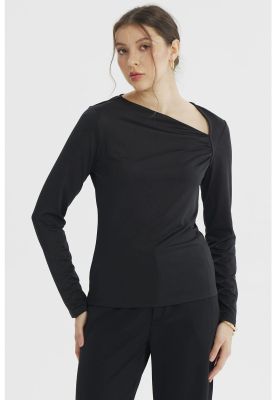 Imagen 1 del producto Polera Mujer Asimétrico Negro - lll