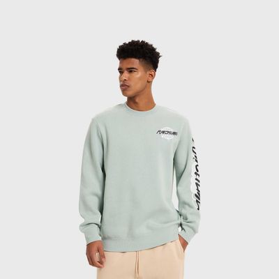 Imagen 2 del producto Polerón Hombre College Graffiti Verde Claro Fashion's Park