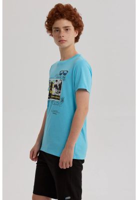 Imagen 2 del producto Polera Niño Bordado Menta