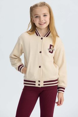 Chaqueta Niña Bomber Beige