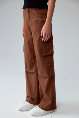 Imagen 2 del producto Pantalón Niña Calce Recto Cargo Café