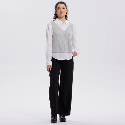 Imagen 1 del producto Sweater Mujer Aplicación Blusa Gris