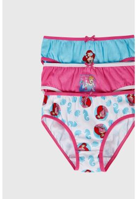 Imagen 2 del producto Calzón Niña Tripack Princesas Rosado