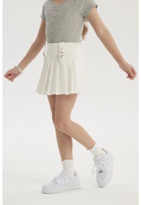 Imagen 2 del producto Falda Niña Tableada Blanco