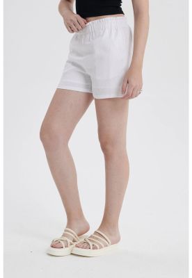 Imagen 2 del producto Short Mujer Lino Pretina Blanco