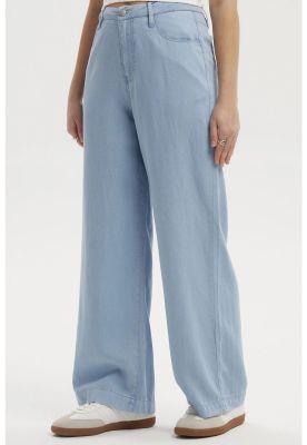 Imagen 2 del producto Jeans Mujer Wide Leg Pinza Azul Claro