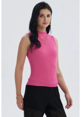 Imagen 2 del producto Polera Mujer Rib Fucsia