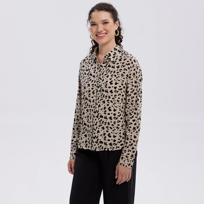 Imagen 2 del producto Blusa Mujer Abotonada Rapport Beige