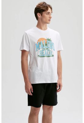 Imagen 2 del producto Polera Hombre Print Posicional Blanco - V