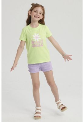 Imagen 2 del producto Polera Niña Básica Estampada Verde - ll