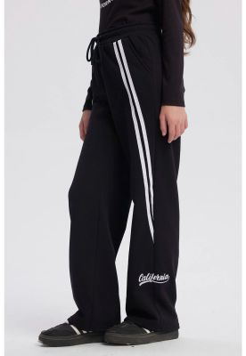 Imagen 2 del producto Pantalón Buzo Niña Wide Leg Teen Negro