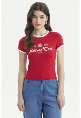 Imagen 1 del producto Polera Mujer Ajustado Rojo - ll