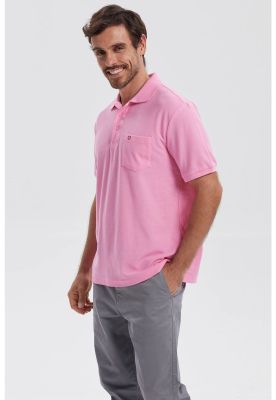 Imagen 2 del producto Polera Hombre Piqué Básica Lisa Rosado - lll