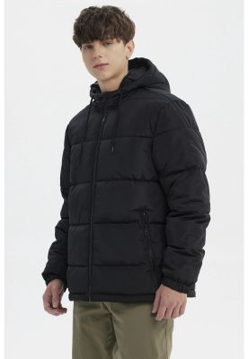 Imagen 2 del producto Parka Hombre Básica Lisa Negro