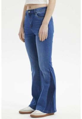 Imagen 2 del producto Jeans Mujer Flare Bota Bicolor Azul