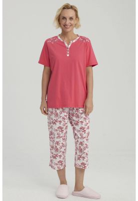 Pijama Mujer Full Print Fucsia