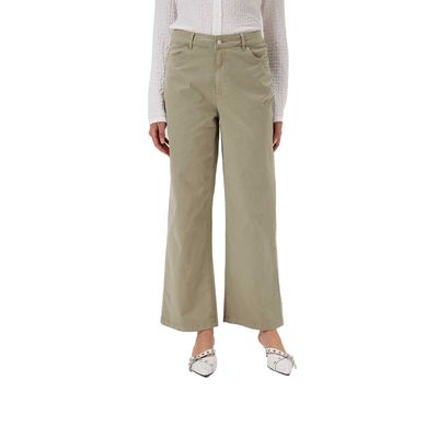 Pantalón Mujer Abotonado Verde Musgo Fashion's Park