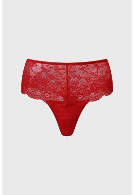 Imagen 1 del producto Calzón Mujer Detalle Encaje Rojo