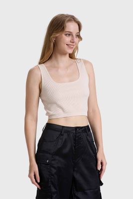 Imagen 2 del producto Polera Mujer Seamless Beige