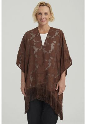 Imagen 1 del producto Blusa Mujer Tapado Con Flecos Café