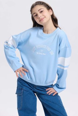 Imagen 2 del producto Polerón Niña Print Posicional Celeste