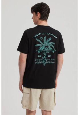 Imagen 2 del producto Polera Hombre Print Beach Negro