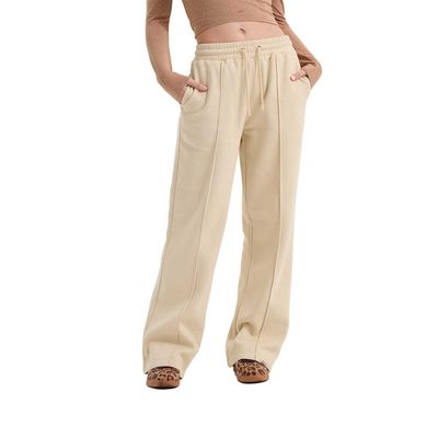 Pantalón Mujer Doble Pretina Beige Fashion's Park