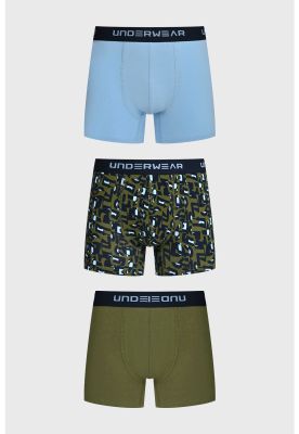 Imagen 1 del producto Bóxer Hombre Tripack Liso Verde - ll