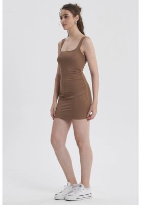 Imagen 2 del producto Vestido Mujer Drapeado Chocolate