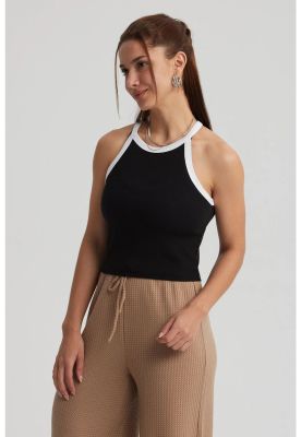 Imagen 2 del producto Polera Mujer Cuello Halter Negro