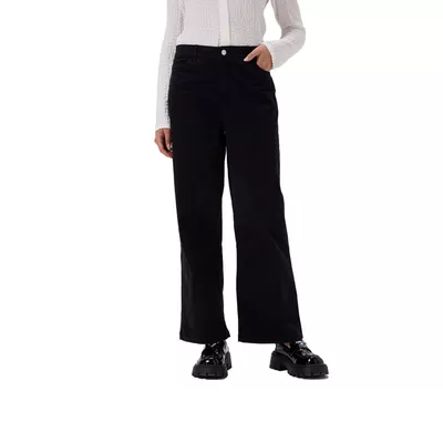 Pantalón Mujer Abotonado Negro Fashion's Park