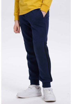 Imagen 2 del producto Pantalón Buzo Niño Con Rayas Lateral Azul Oscuro