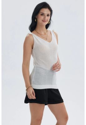 Imagen 2 del producto Polera Mujer Pabilo Con Nudo Crudo