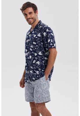Imagen 2 del producto Camisa Hombre Print Azul Marino