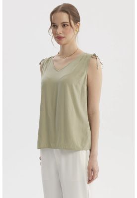 Imagen 2 del producto Blusa Mujer Blusa Amarra Aplicación Verde