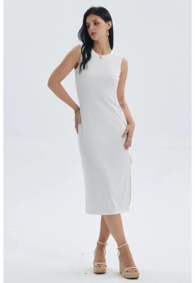 Imagen 2 del producto Vestido Mujer Largo Rib Crudo