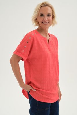 Imagen 2 del producto Polera Mujer Tachitas Naranjo Oscuro