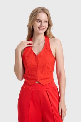 Blusa Mujer Tipo Gillette Rojo