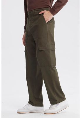 Imagen 2 del producto Pantalón Hombre Bolsillo Cargo Verde Militar