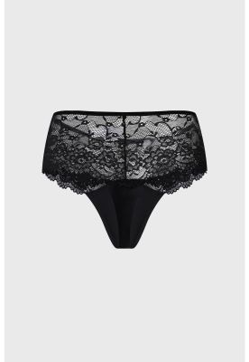 Imagen 2 del producto Calzón Mujer Detalle Encaje Negro