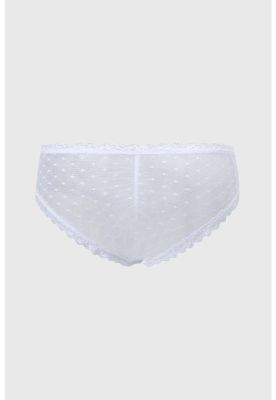 Imagen 2 del producto Calzón Mujer Bikini Detalle Encaje Blanco