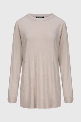 Sweater Mujer Cerrado Arena