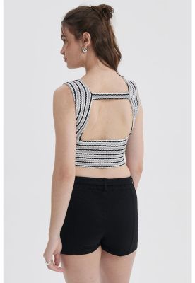 Imagen 2 del producto Polera Mujer Tejida Twist Gris Claro