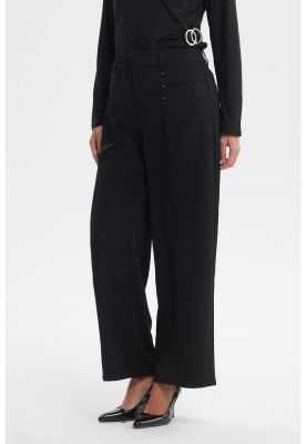 Imagen 2 del producto Pantalón Mujer Calce Recto Y Cintura Elástica Negro