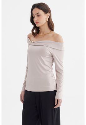 Imagen 2 del producto Polera Mujer Bardot Beige